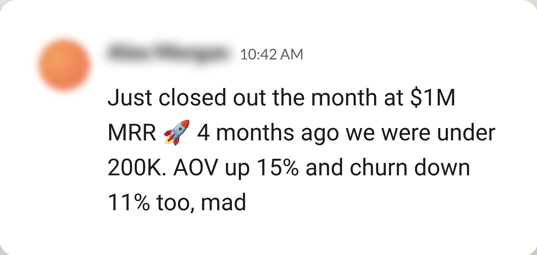 Founder message